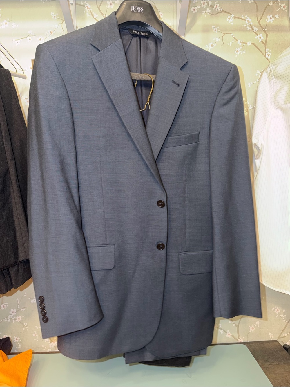 Jos A Bank Navy Blue Two-Button Suit